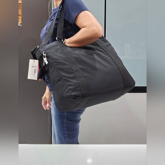 KIPLING BAG TOTE BAG BLACK LARGE NEW ADARA - Picture 11 of 14